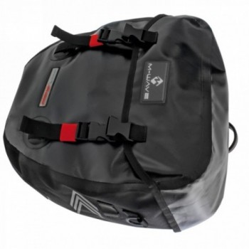 Waterproof pannier 'alberta' with lid, matt black, with r and k twist fastening system, content approx. 2x20 litres - 1