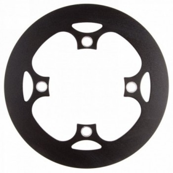 Chain guard, aluminium, for hole circle 104mm, for 48 teeth, black anodised, mv - 1