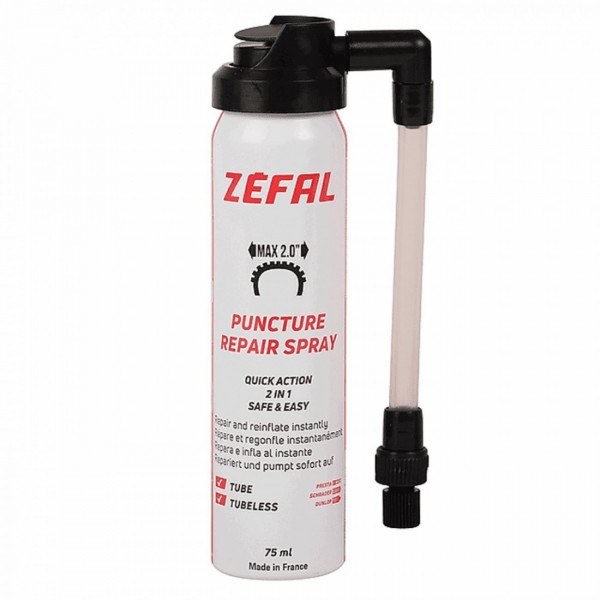 Gonfle et répare les tubeless 75ml - 1