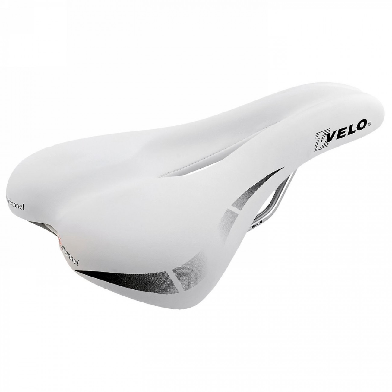 Saddle velo, wide:channel, without clamp, 250 mm x 168 mm, 318 g, white, on card - 1