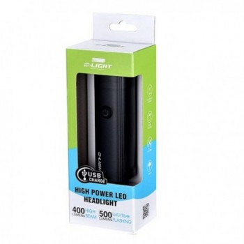 USB RECHARGEABLE FRONT LIGHT CG-130P 400 LUMENS - 2