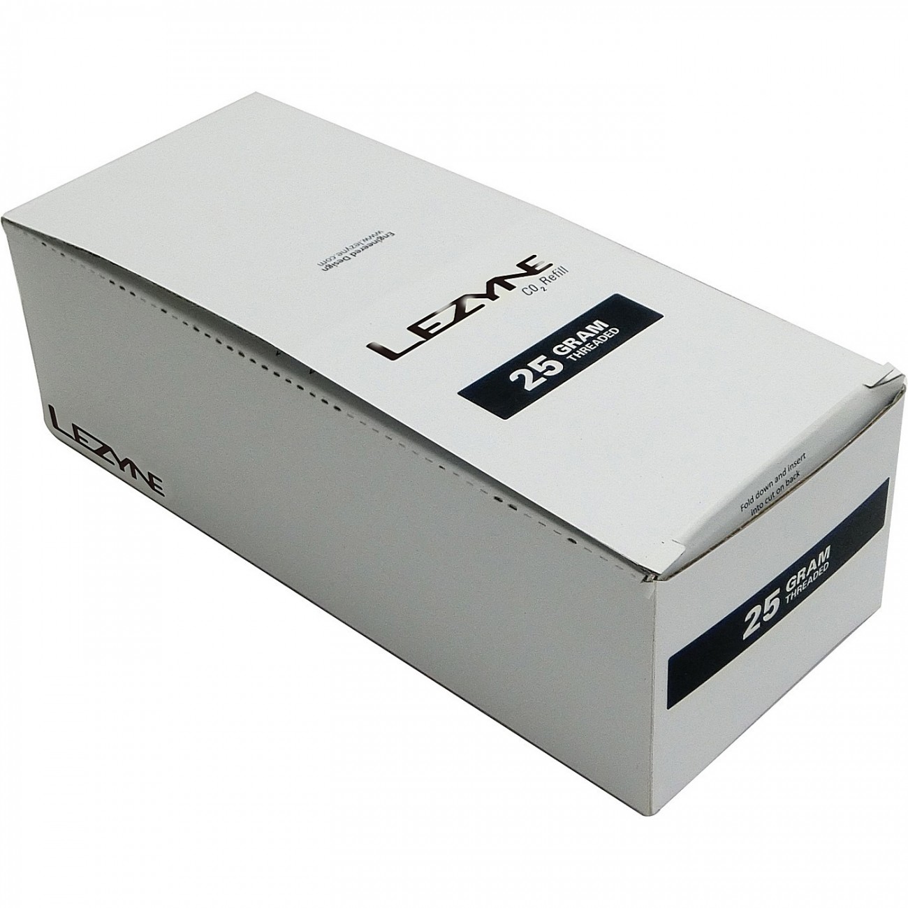 Lezyne display box 25g co2 cartridges silver 25 pcs - 2