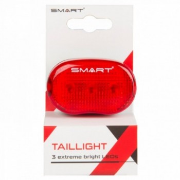 Smart blinklicht, rot, 3 rote leds, 3 funk., m/batterien, ek, ohne deutsche prüfnummer, mit halter für sattelstütze - 2