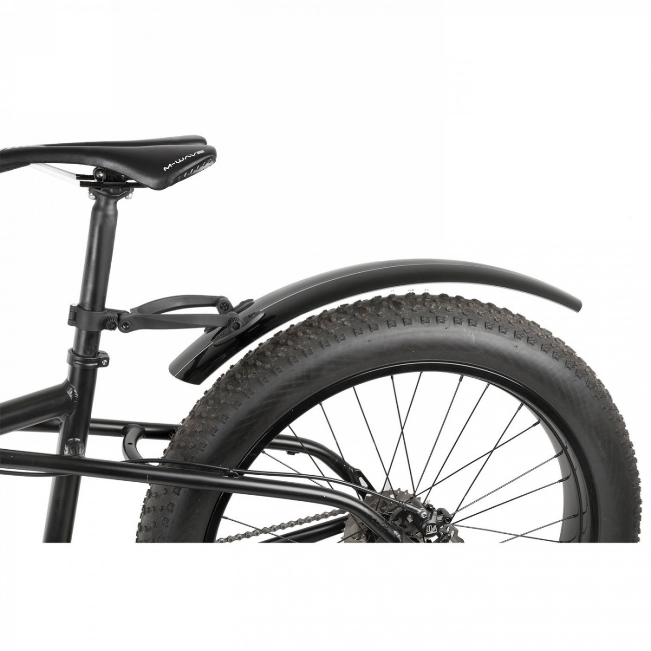 Schutzblech, m-wave "mud max fat r", für fat tire bike , hr, mit clip-on halter, 115 mm breit, auf karte - 3