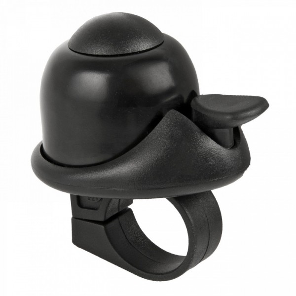 Mini-cloche, alu noir / base en plastique noir, avec support pour guidon, mv - 1