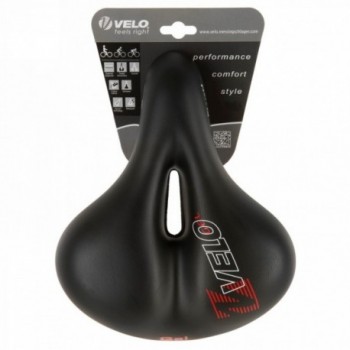 Saddle velo, 254 x 200 mm, without clamp, steel frame w. elastomer suspension, insole - 4