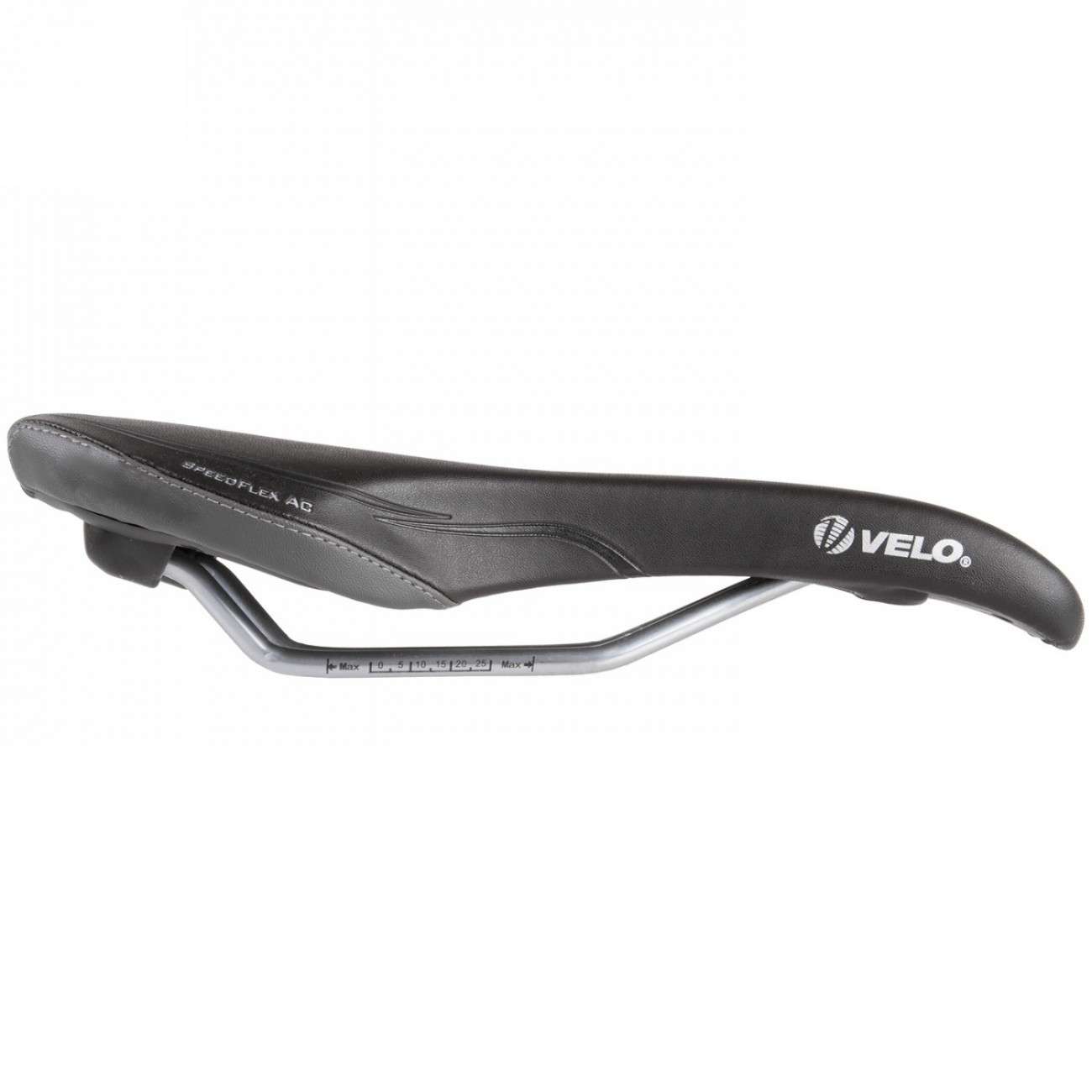 Saddle velo, speedflex ac, v-cut, black, on map - 2