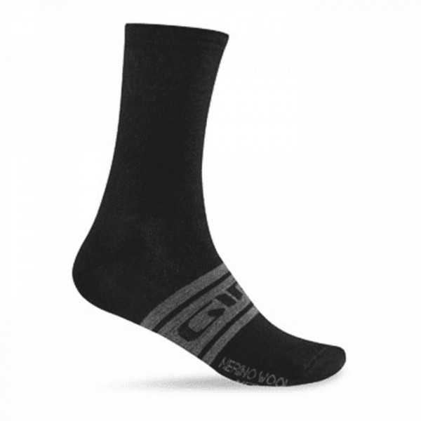 Chaussettes en laine mérinos seas noir/anthracite taille 40-42 - 1