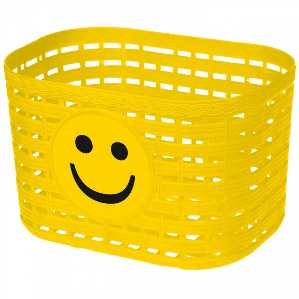 Cestino di plastica, per bambini, circa 20 x 13,5 x 12,5 cm, giallo - 1 - Cestini - 0698238511469