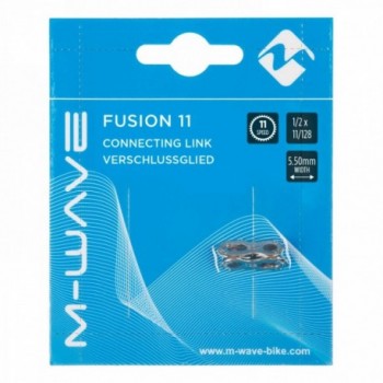 Eslabón perdido para cadenas de 11 velocidades, ancho de 5,50 mm, color plata, 1 pieza en blister. - 2