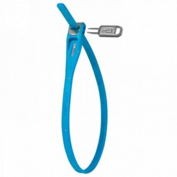 Cadenas bleu avec clé de Z Lok (réutilisable), 42 cm, am - 1