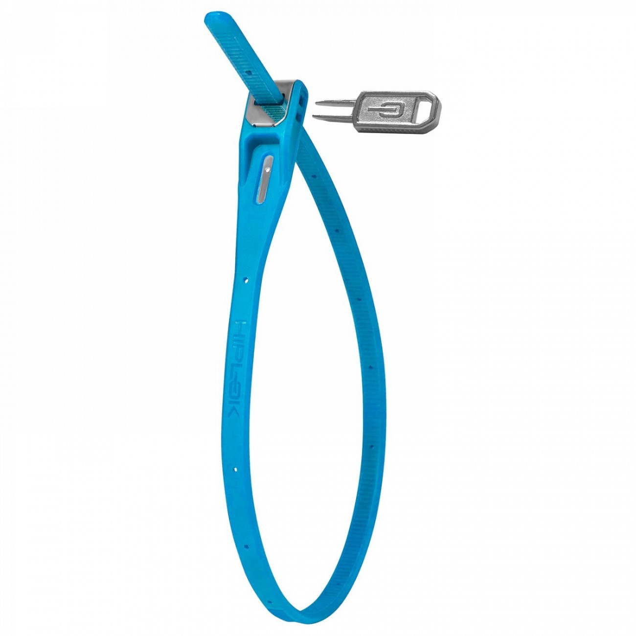 Cadenas bleu avec clé de Z Lok (réutilisable), 42 cm, am - 1