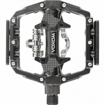 Voxom mtb / gravel flat pedal pe27 mit spd-system - 3