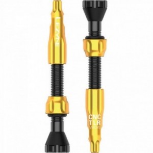 Lezyne tubeless valve cnc 44mm gold - 1