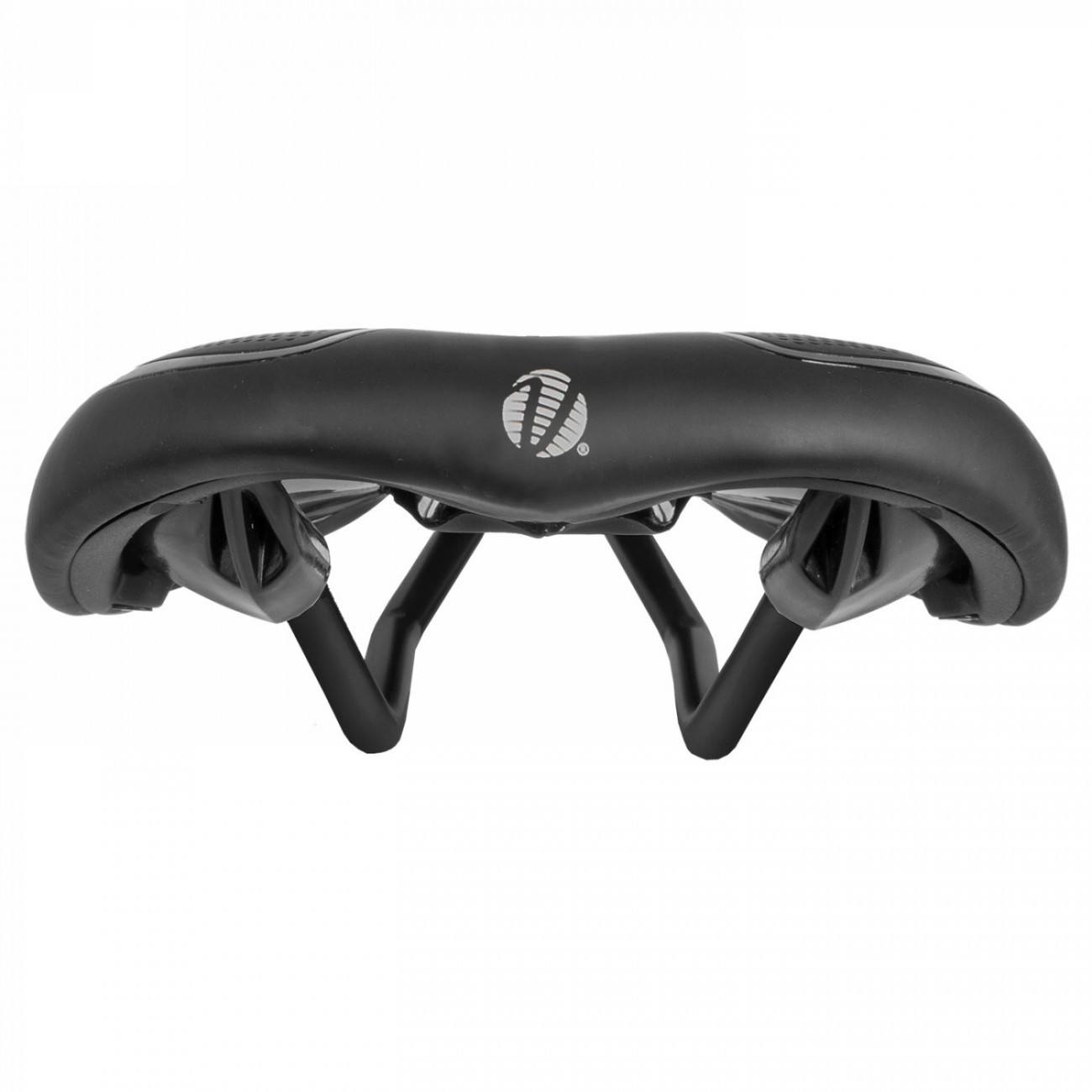 selle road/mtb, velo - fit athlete fc, s, 286 x 134 mm, noir avec bandes argentées, sur carte - 3