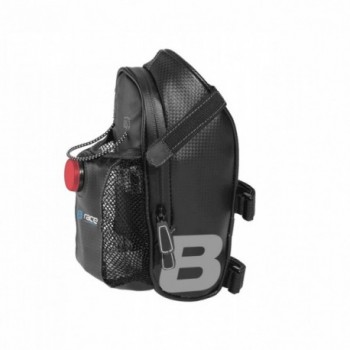 B-race saddle bag bottle holder and lamp - 1