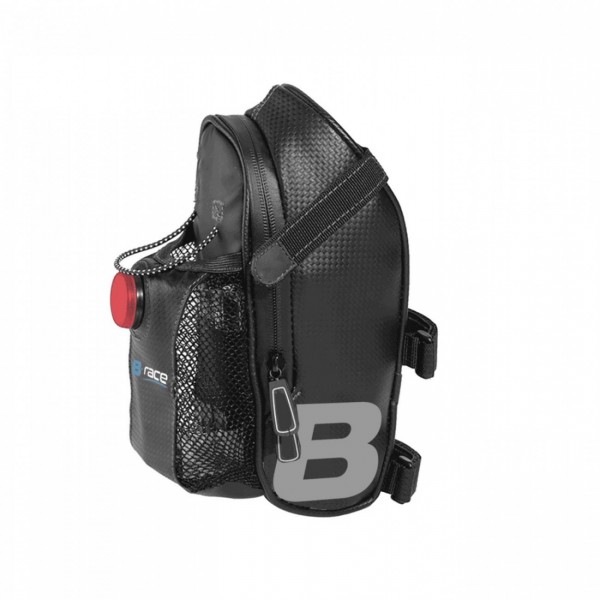 B-race saddle bag bottle holder and lamp - 1