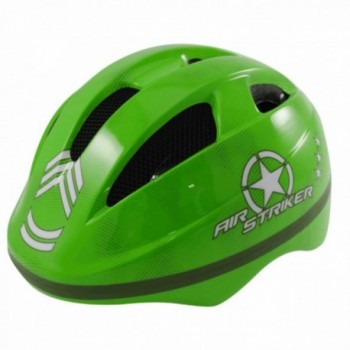 Casque enfant coque out-mold taille xs 48-52cm fantaisie air stricker vert - 1