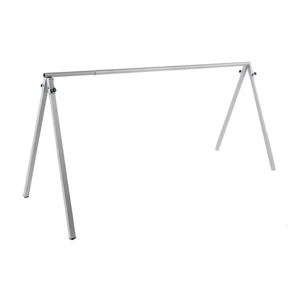 Expositor horizontal 110x80cm x largo: 180/300cm 8-10 bicicletas gris - 1