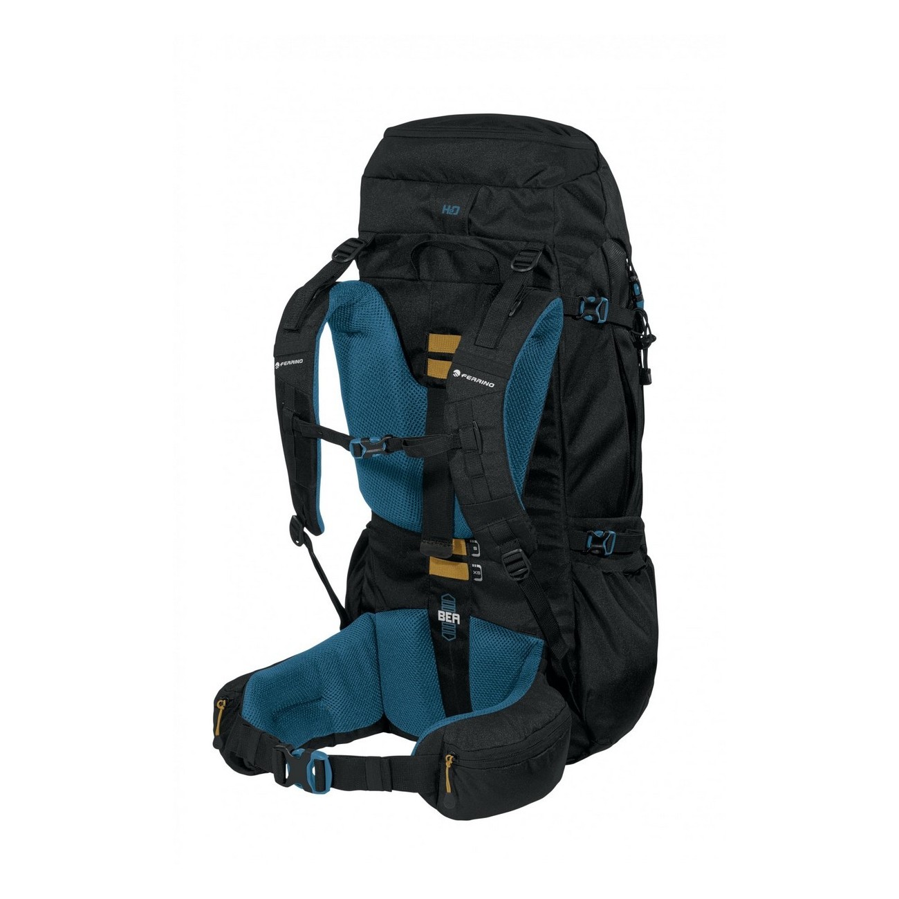 zaino appalachian 55 nero taglia 55l - 2