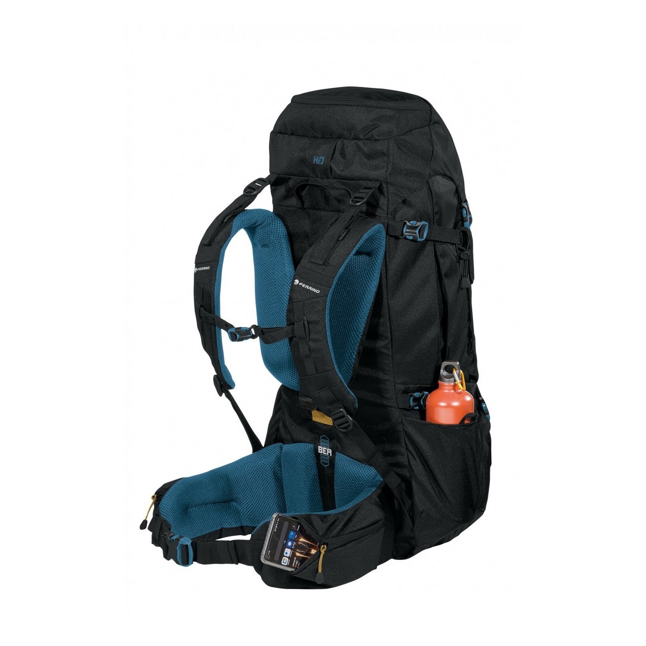 zaino appalachian 55 nero taglia 55l - 5