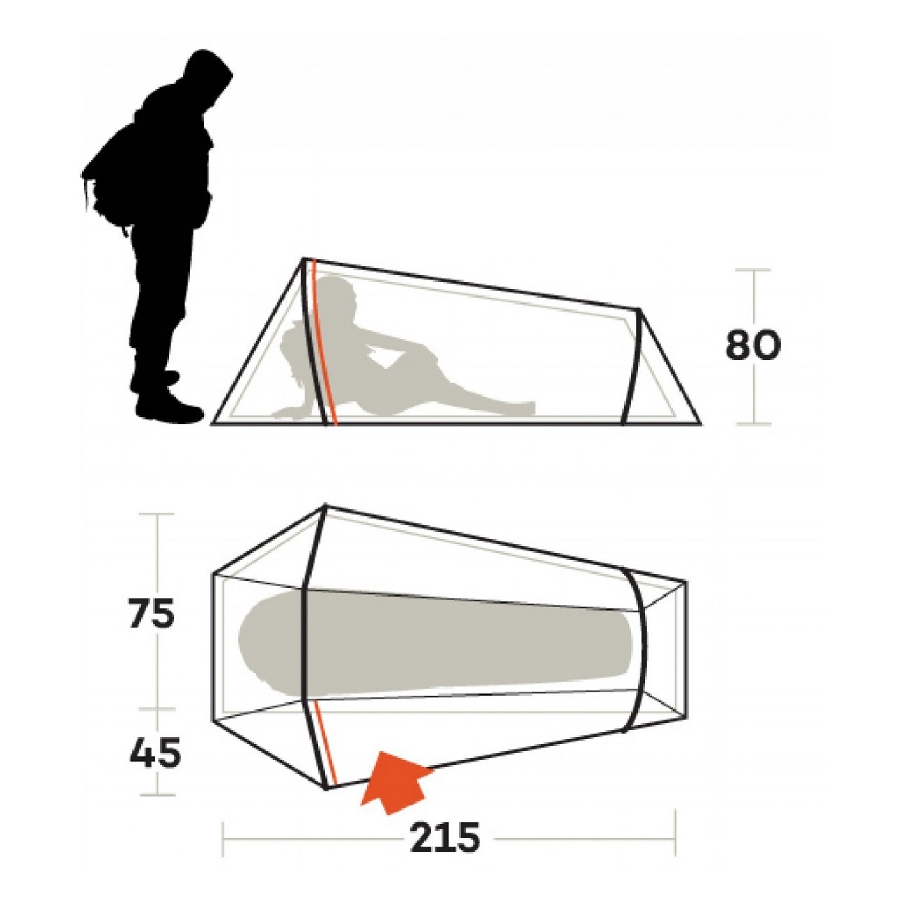 tenda lightent 1 pro verde oliva taglia 1 posto - 9