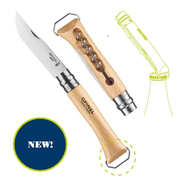 opinel blister coltello cavatappi e apribottiglie n°10 - 1