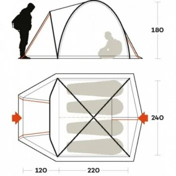 tenda tenere 4 blu taglia 4 posti - 5