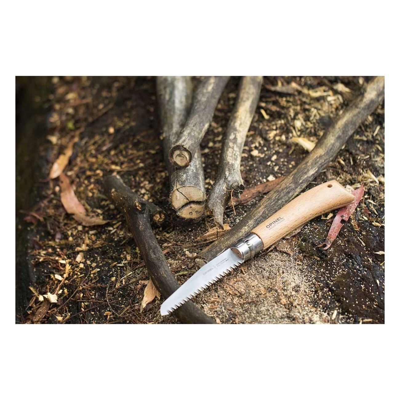 Opinel Sécateur N.12 Pliable pour Jardinage avec Lame en Acier Carboné et Manche en Hêtre - 3