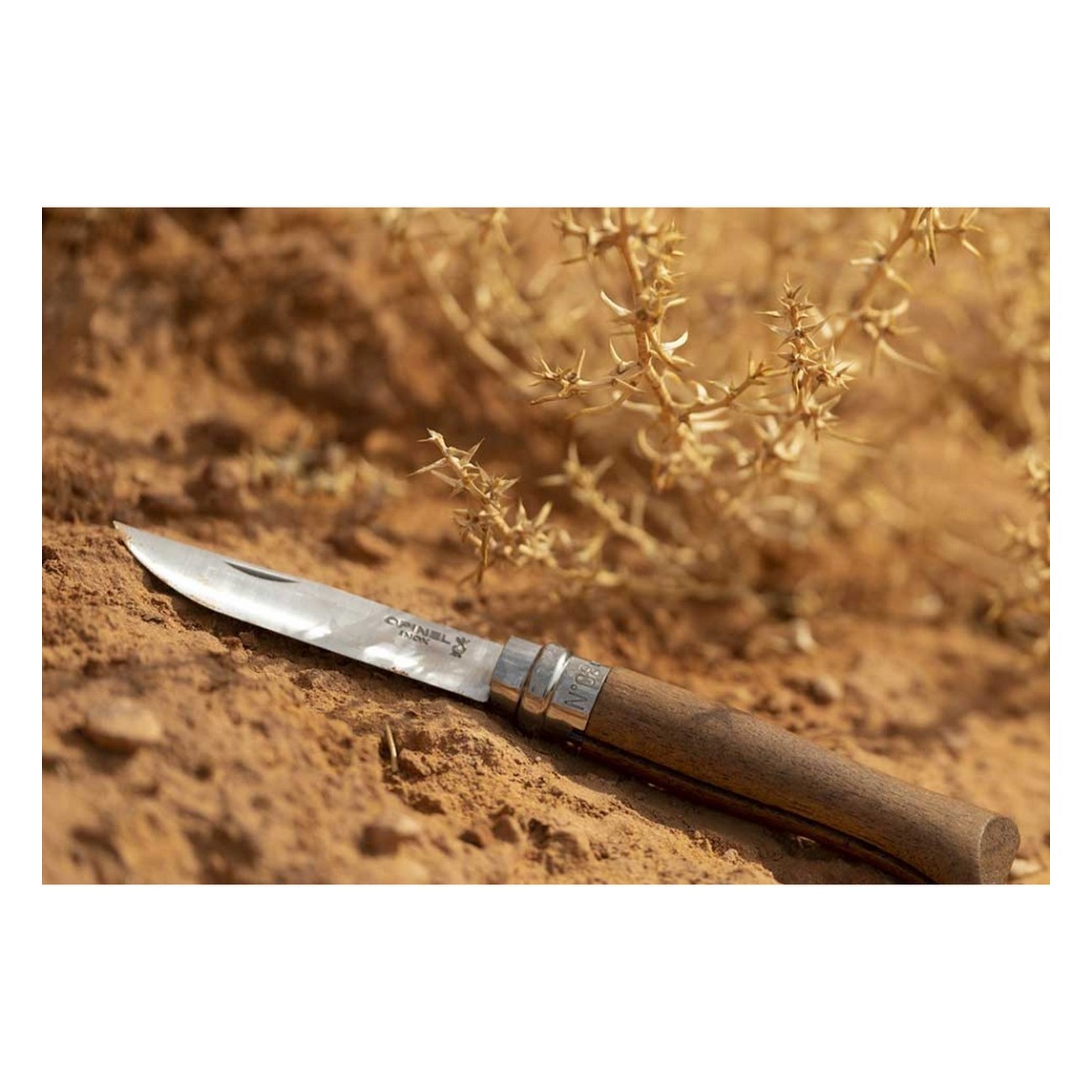 Opinel N.08 Inox Nuss - Elegant und Funktional mit Nussbaumgriff - 3