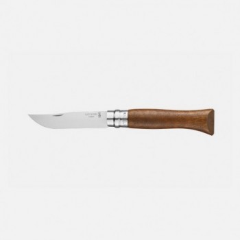 Cuchillo Plegable Opinel N.09 Inox con Mango de Nogal - Alta Calidad y Seguridad Virobloc - 1