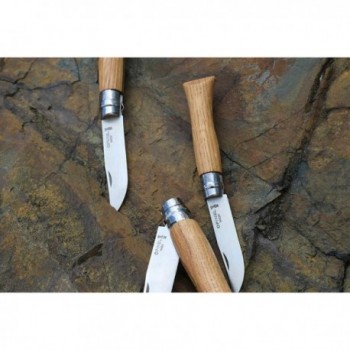 Opinel Luxusmesser N.06 Inox mit Eichenholzgriff - 5