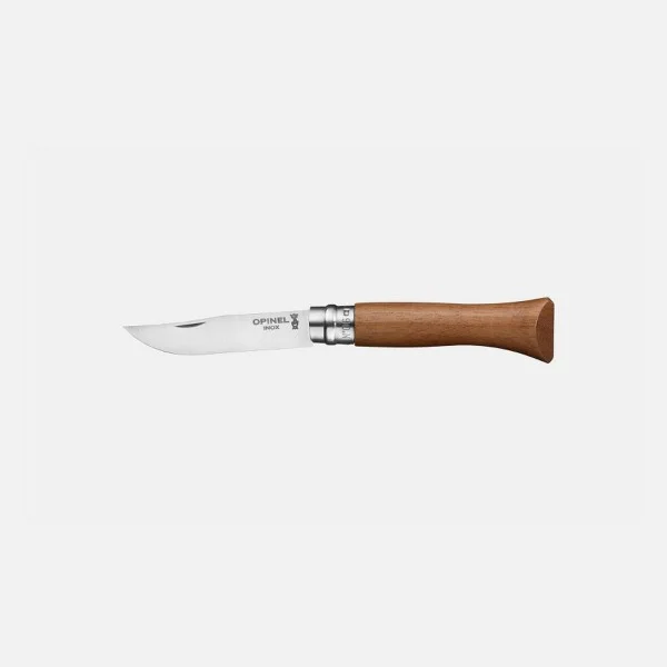 Couteau Opinel Luxe N.06 Inox avec Manche en Noyer - Élégant et Fonctionnel - 1