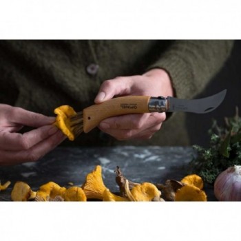 Cuchillo Opinel N.08 para Setas con Mango de Haya y Hoja Curva de 8 cm - 3