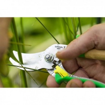 Cesoie Opinel Vert Prairie avec Lame en Acier Inoxydable et Poignée en Hêtre - 9