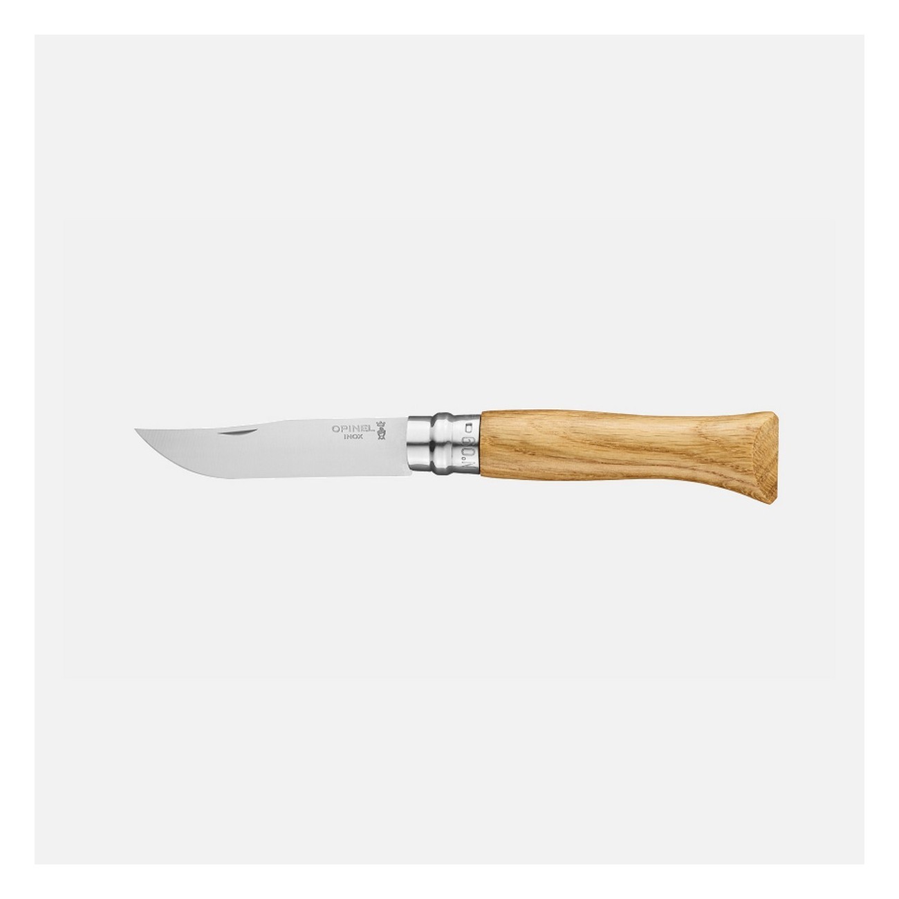 Coltello da Tasca Opinel N.09 Inox con Manico in Rovere - Lama 9 cm, Acciaio Inossidabile - 1 - Tutti i prodotti - 3123840024245