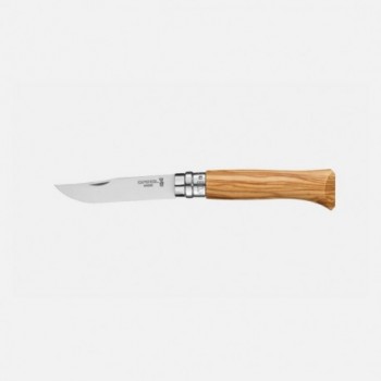 Opinel Luxusmesser N.08 Inox mit Olivenholzgriff - Mediterrane Eleganz und Praktik - 1