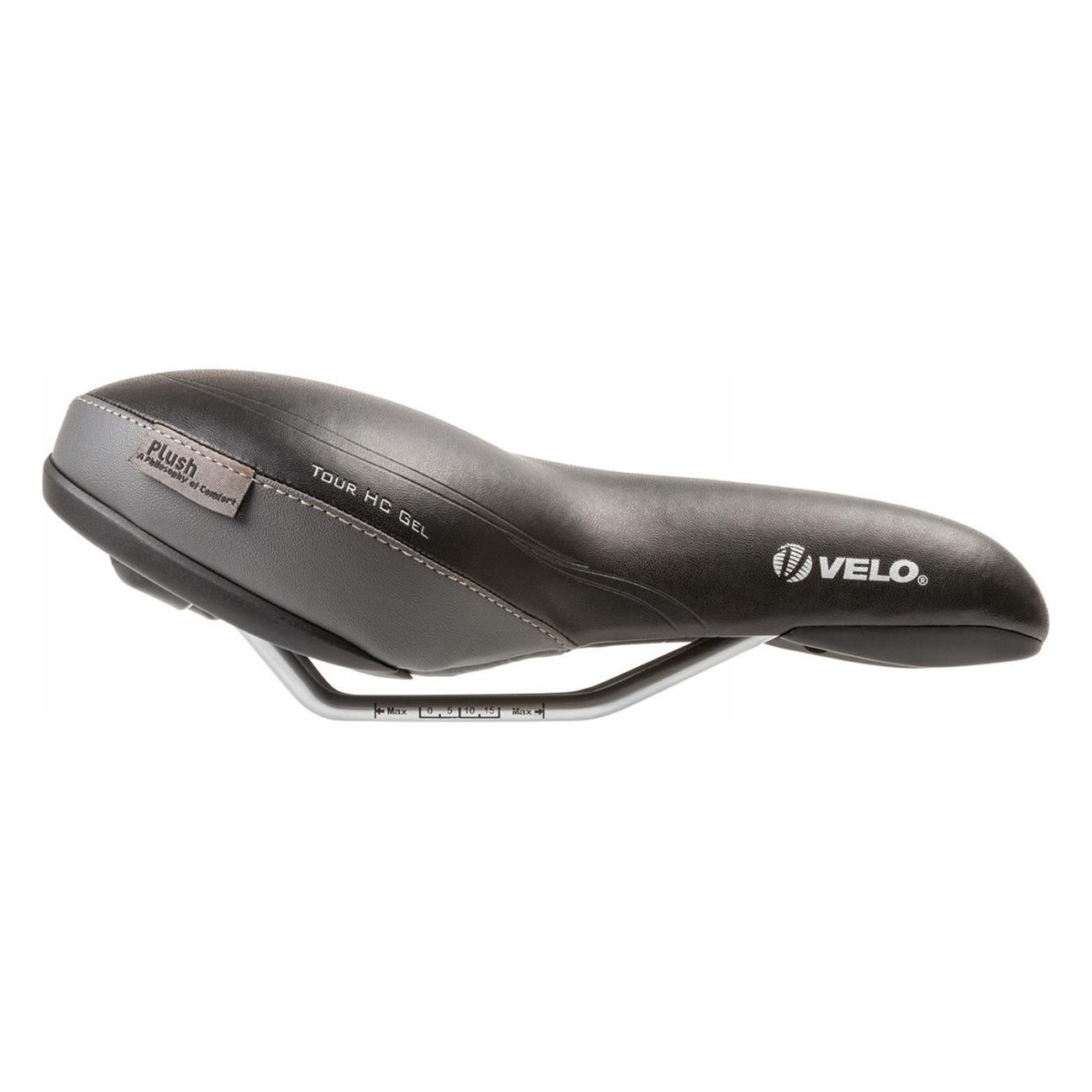 Selle Velo Tour HC Gel Noir-Gris 463g - Confort et Technologie Avancée - 2