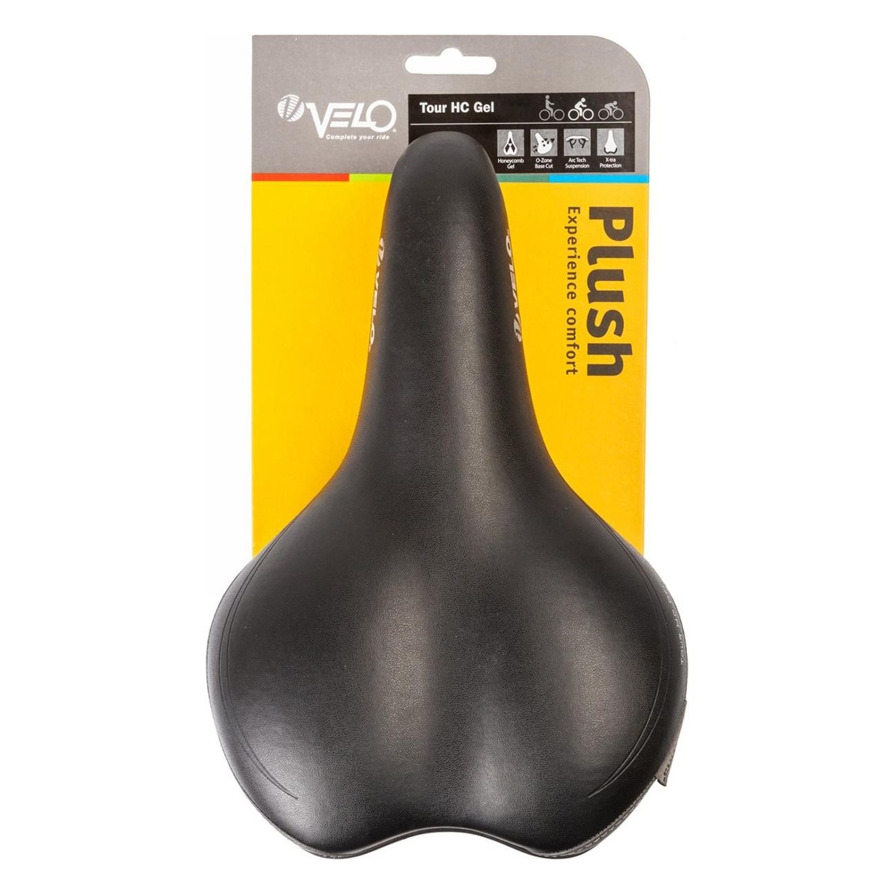 Selle Velo Tour HC Gel Noir-Gris 463g - Confort et Technologie Avancée - 5