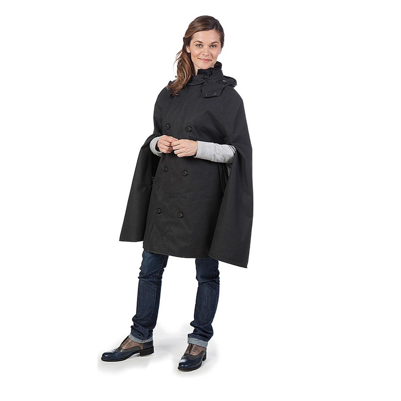 Manteau de pluie Tabello Gris Foncé Taille S - Imperméable et Réfléchissant - 4