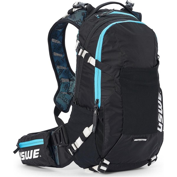 USWE Flow 25L Rucksack Blau mit CE-zertifiziertem Rückenprotektor - 1