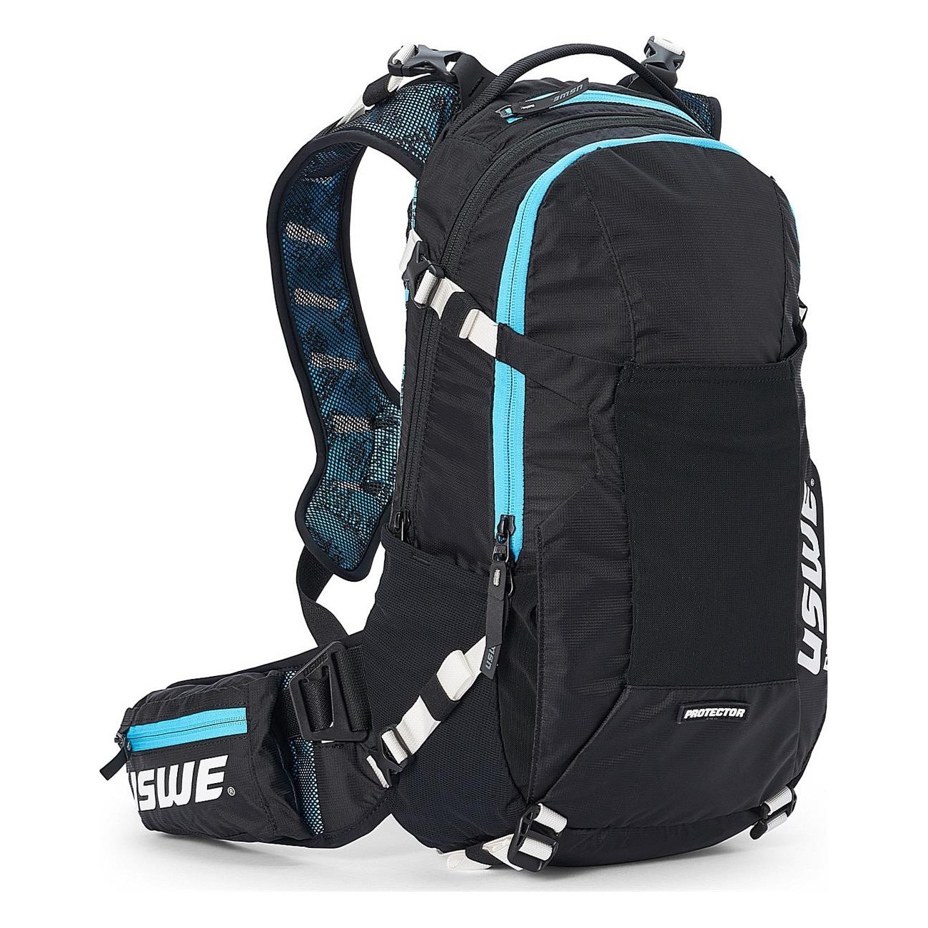 USWE Flow 25L Rucksack Blau mit CE-zertifiziertem Rückenprotektor - 1