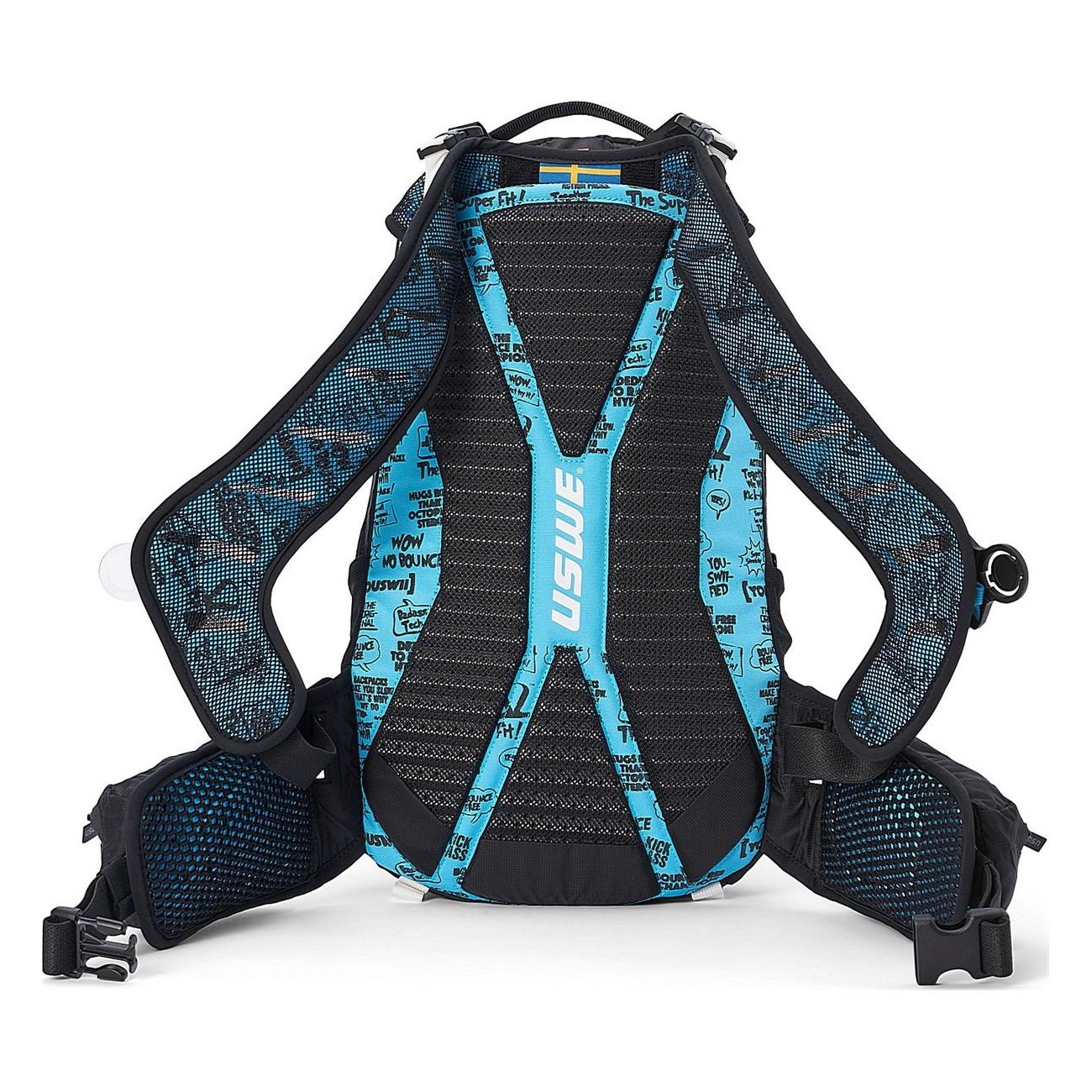 USWE Flow 25L Rucksack Blau mit CE-zertifiziertem Rückenprotektor - 9