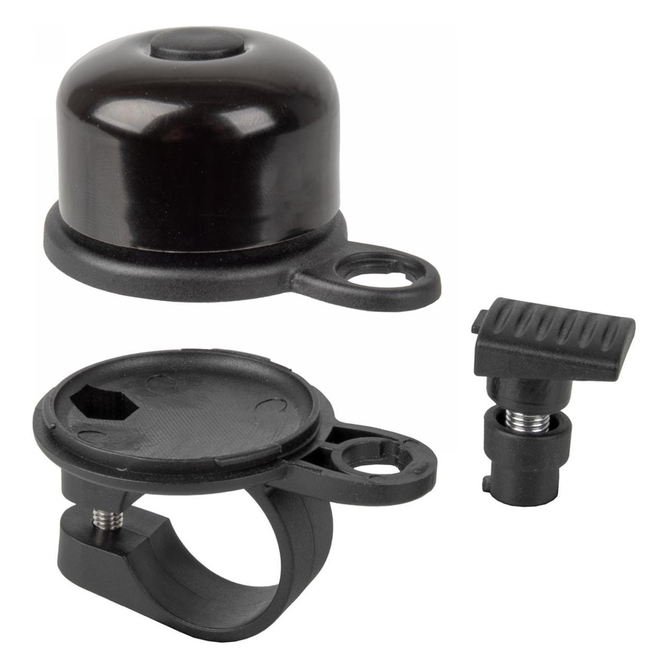 AirBell Campanello con Supporto AirTag e Morsetto per Manubrio Ø 31,8 mm - 2 - Campanelli - 0887539038144