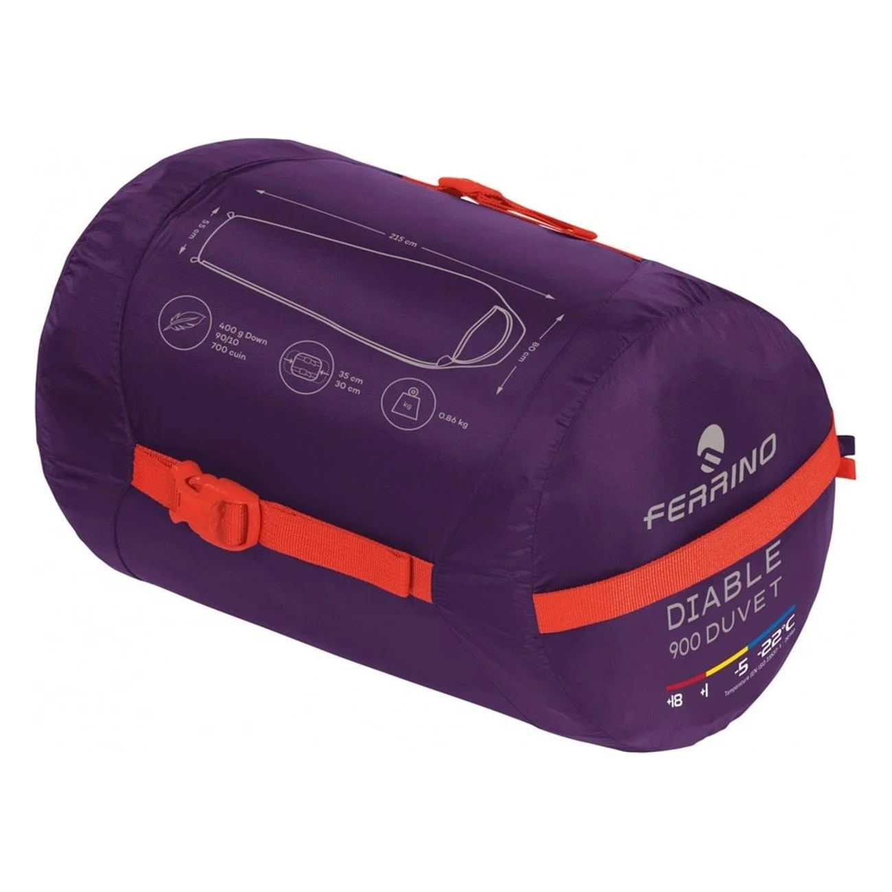 Sac de couchage Diable 900 Duvet RDS Down Violet - 3