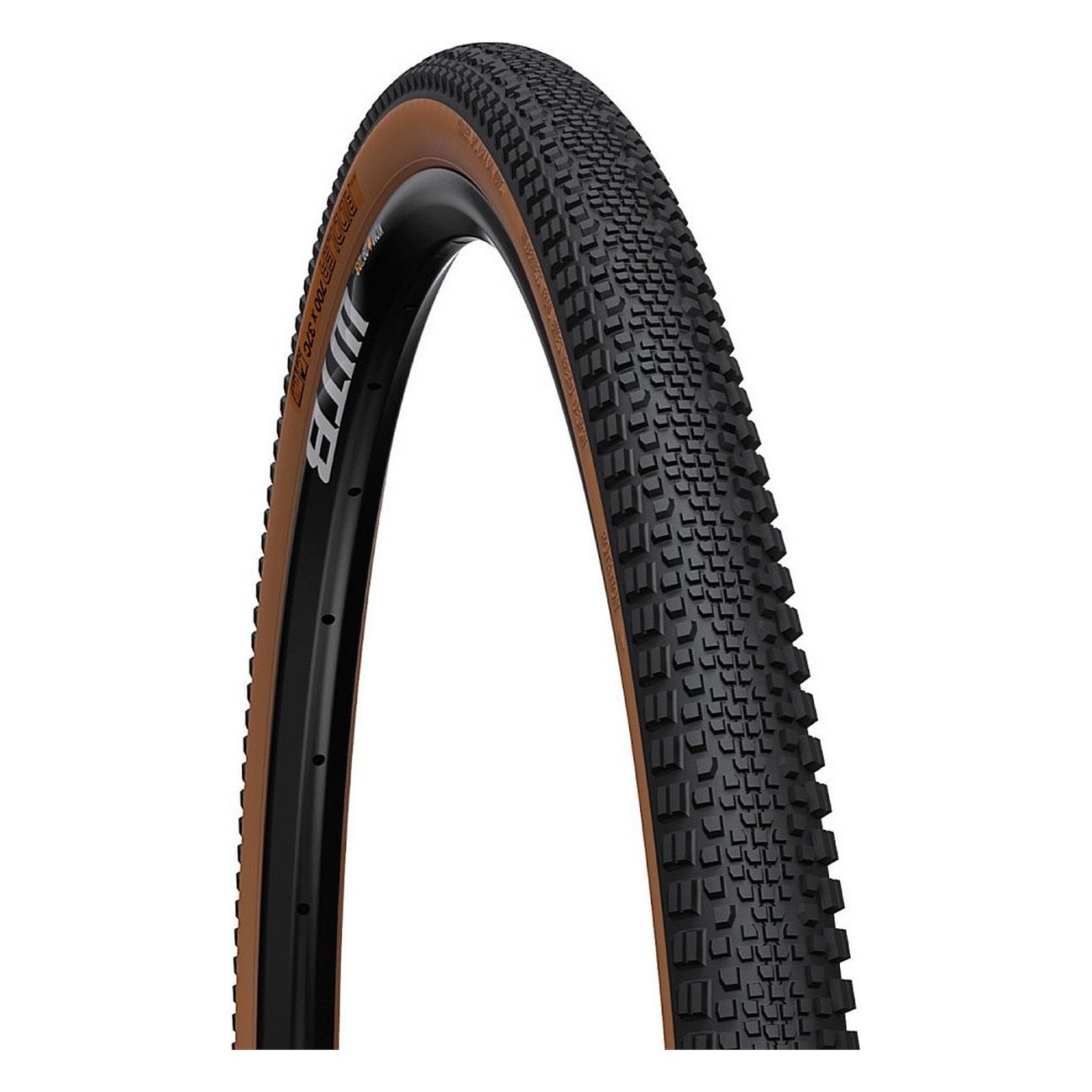 Riddler Tire 700 x 45c Lightweight and Fast for Gravel and Cyclocross, Light Brown Side - 1