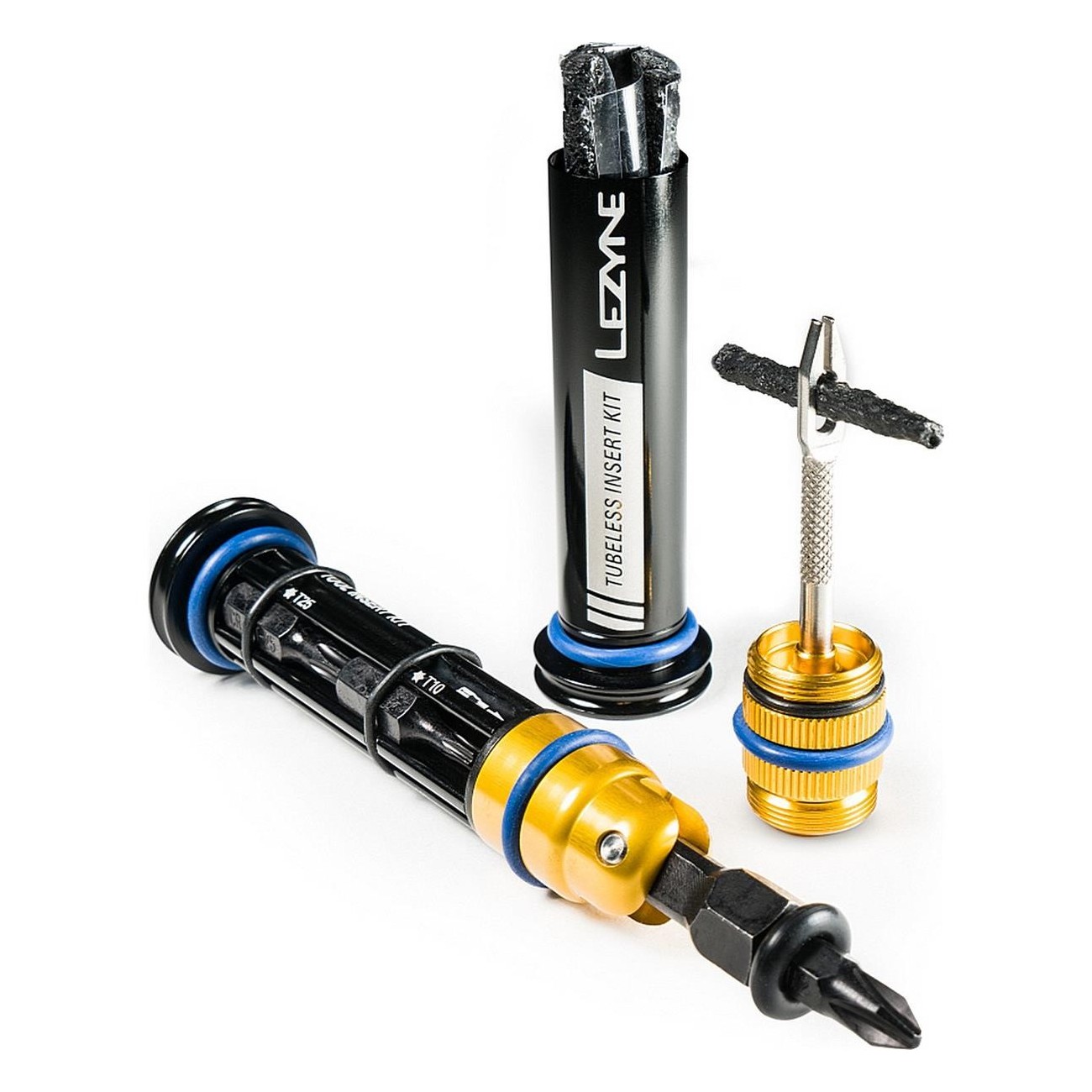 Kit Doppio Inserto Lezyne Barplug (S) - Riparazione Pneumatici Tubeless e Mini Utensile per Ciclisti - 3 - Estrattori e strument