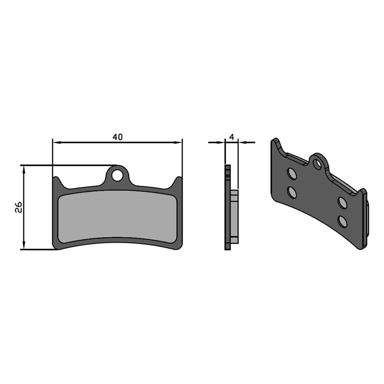 Sinterierte Bremsbeläge für HOPE V4, TRICKSTUFF MASSIMA, B RENTA - 1