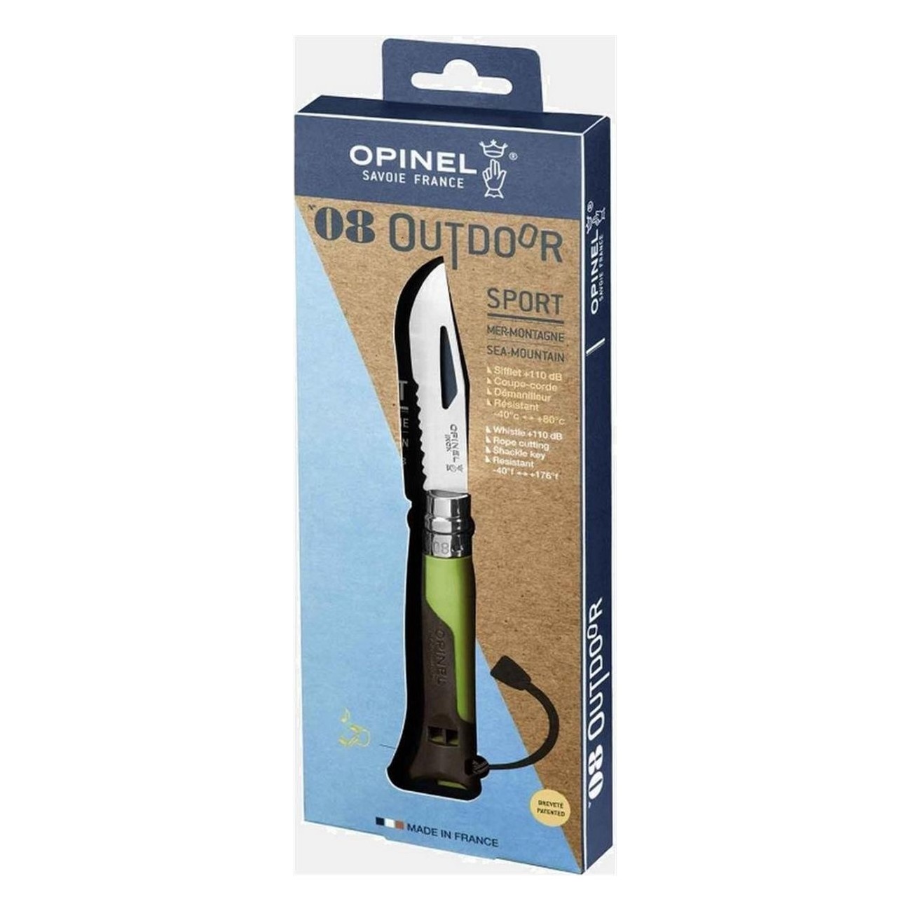 Coltello Opinel Verde: Compagno Ideale per Avventure Outdoor Estreme - 2 - Coltelli - 3123840017155