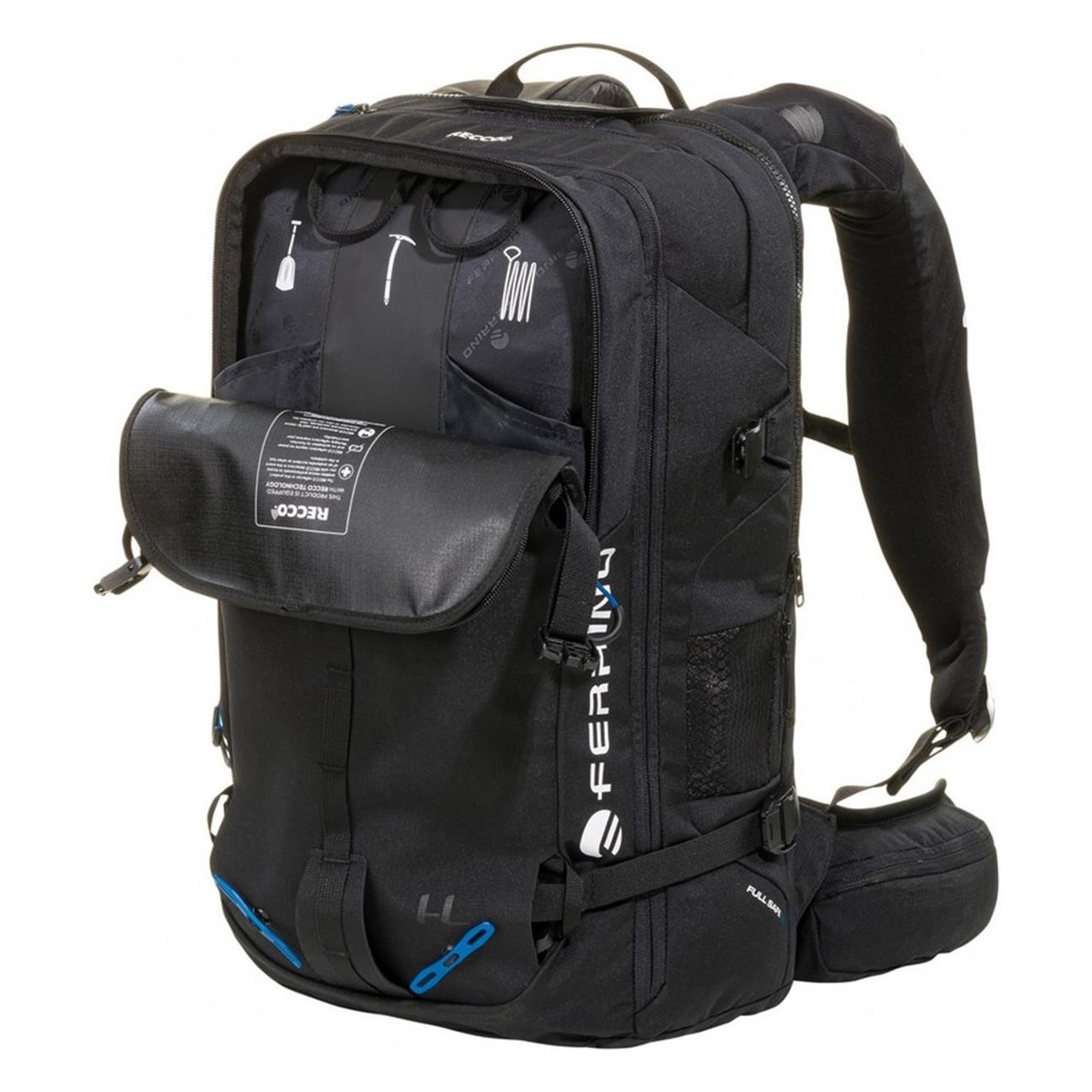 Mochila Full Safe 30L Negra con Airbag Alpride E2 para Alpinismo y Esquí - 10